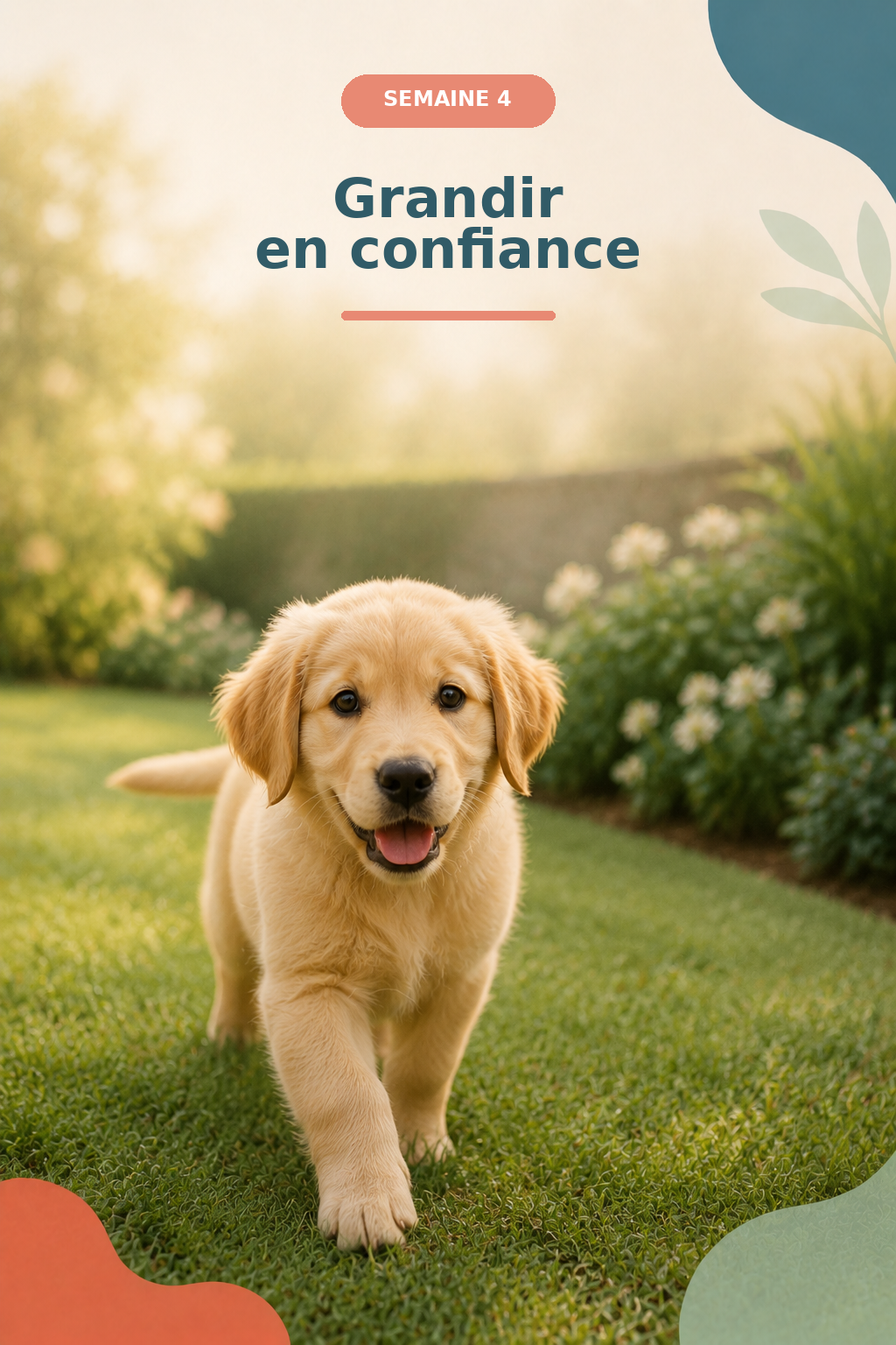 Un chiot qui progresse sereinement